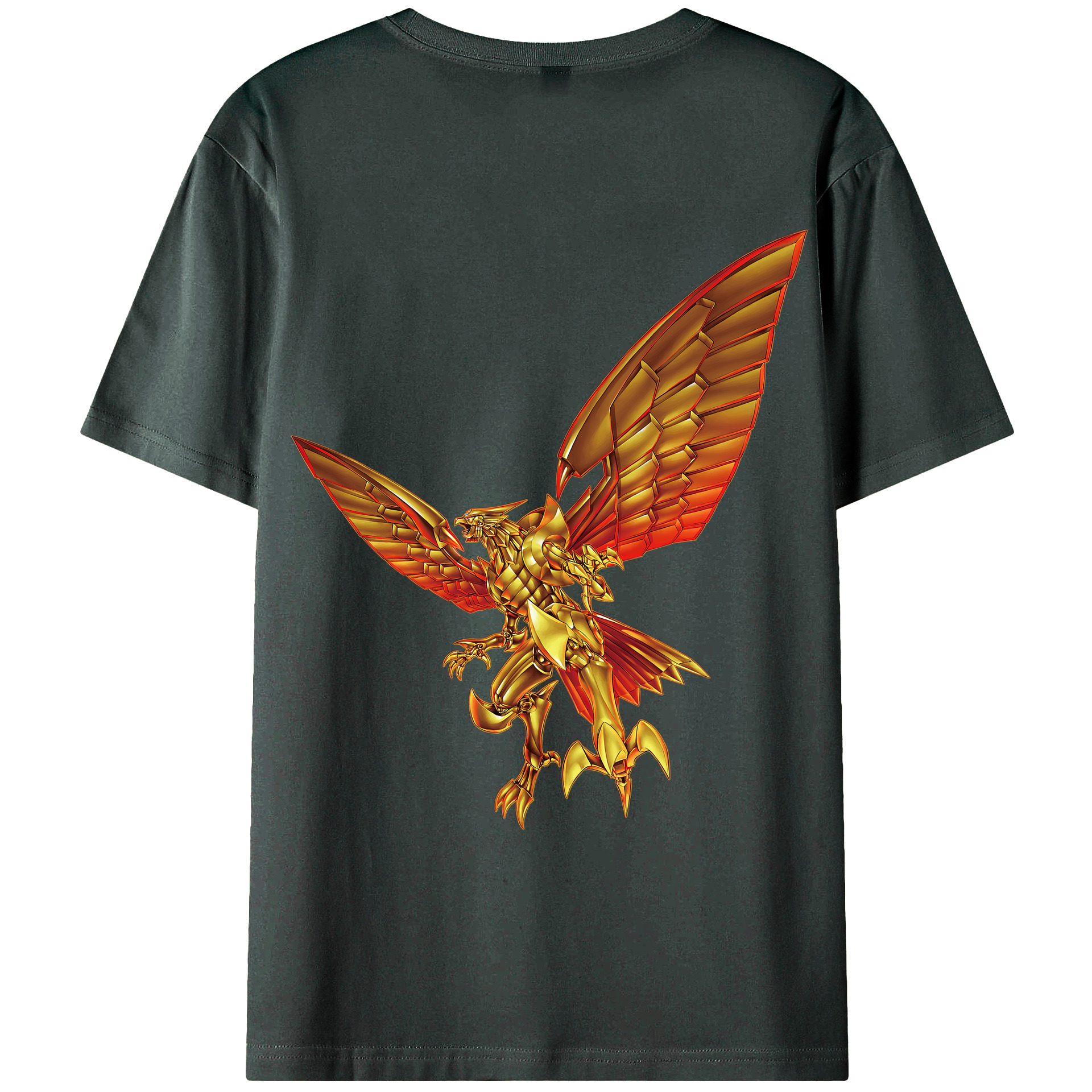 （画像用） 遊☆戯☆王 Yu-Gi-Oh! 綿100％ メンズ半袖Tシャツ（バックプリント） 通気性